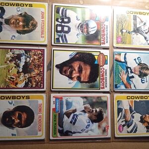 Vintage Topps NFL Cowboys Trading Cards Set